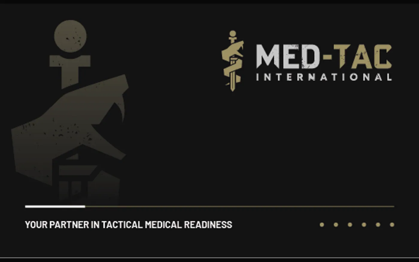 MED-TAC International business card front design.